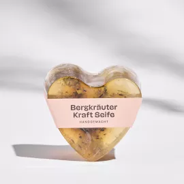 Bergkräuter Kraftseife in Herzform Bergkräuter Kraftseife in Herzform