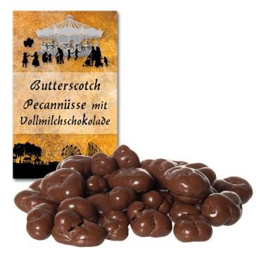 Butterscotch-Pekannuesse Butterscotch Pecannüsse mit Vollmilchschokolade