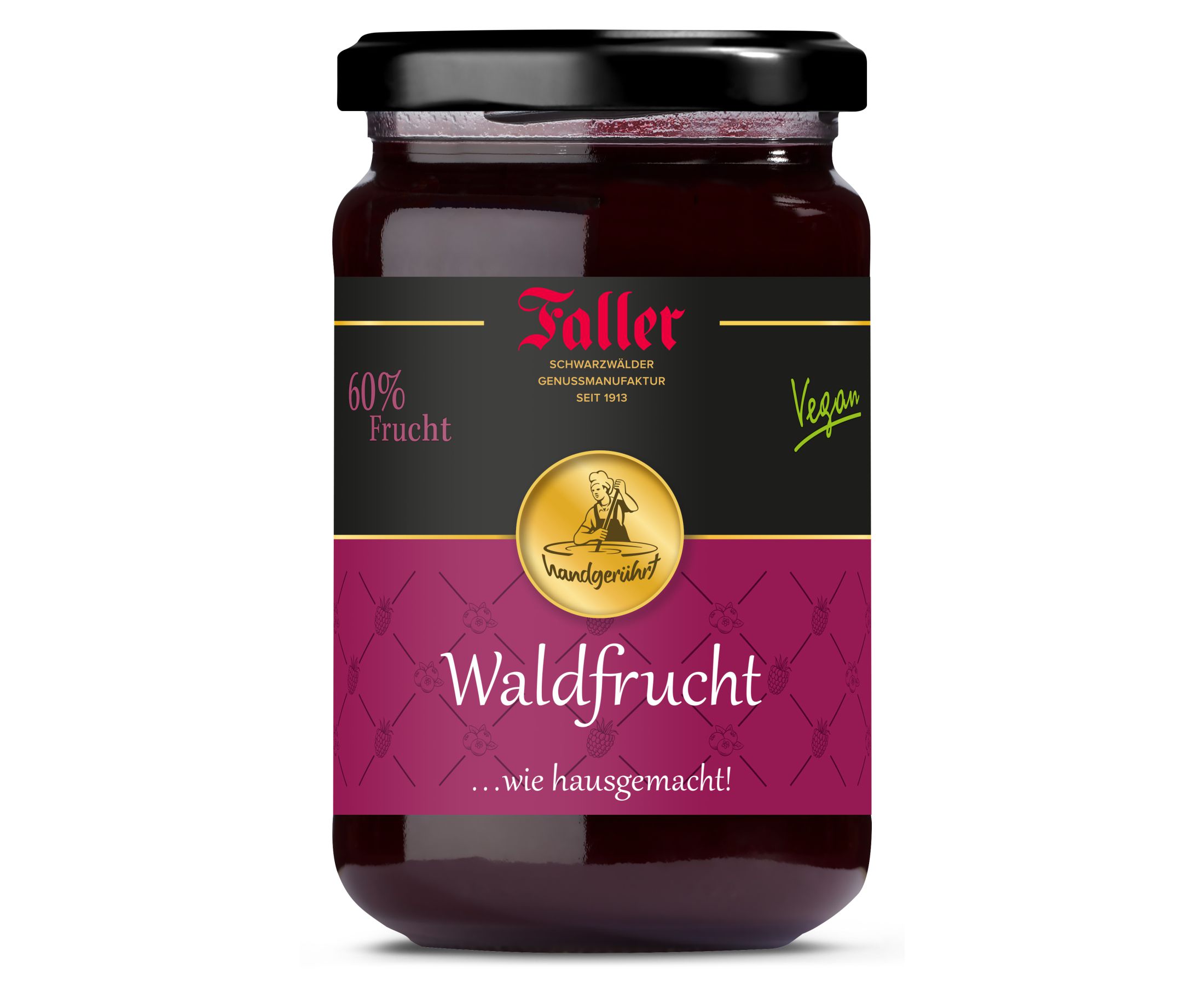 Waldfrucht_323603306138001_EAN_4033301214186_330g_WEB_0001 Waldfrucht Konfitüre extra