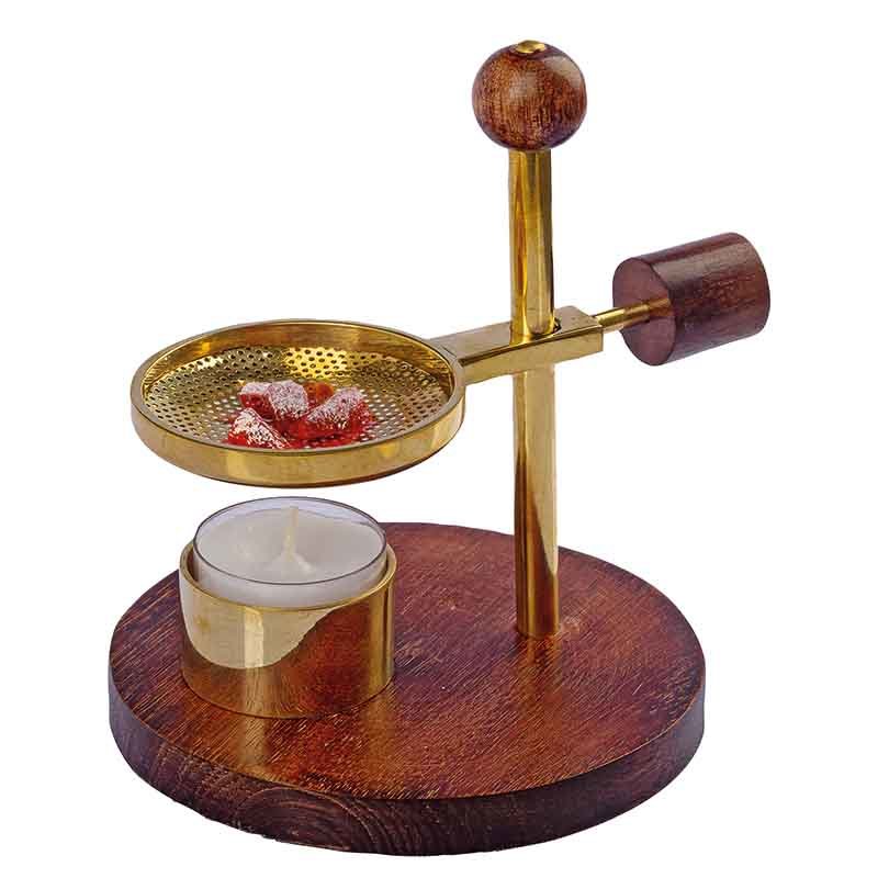 Raeucherstoevchen-Gold Räucherstövchen Gold