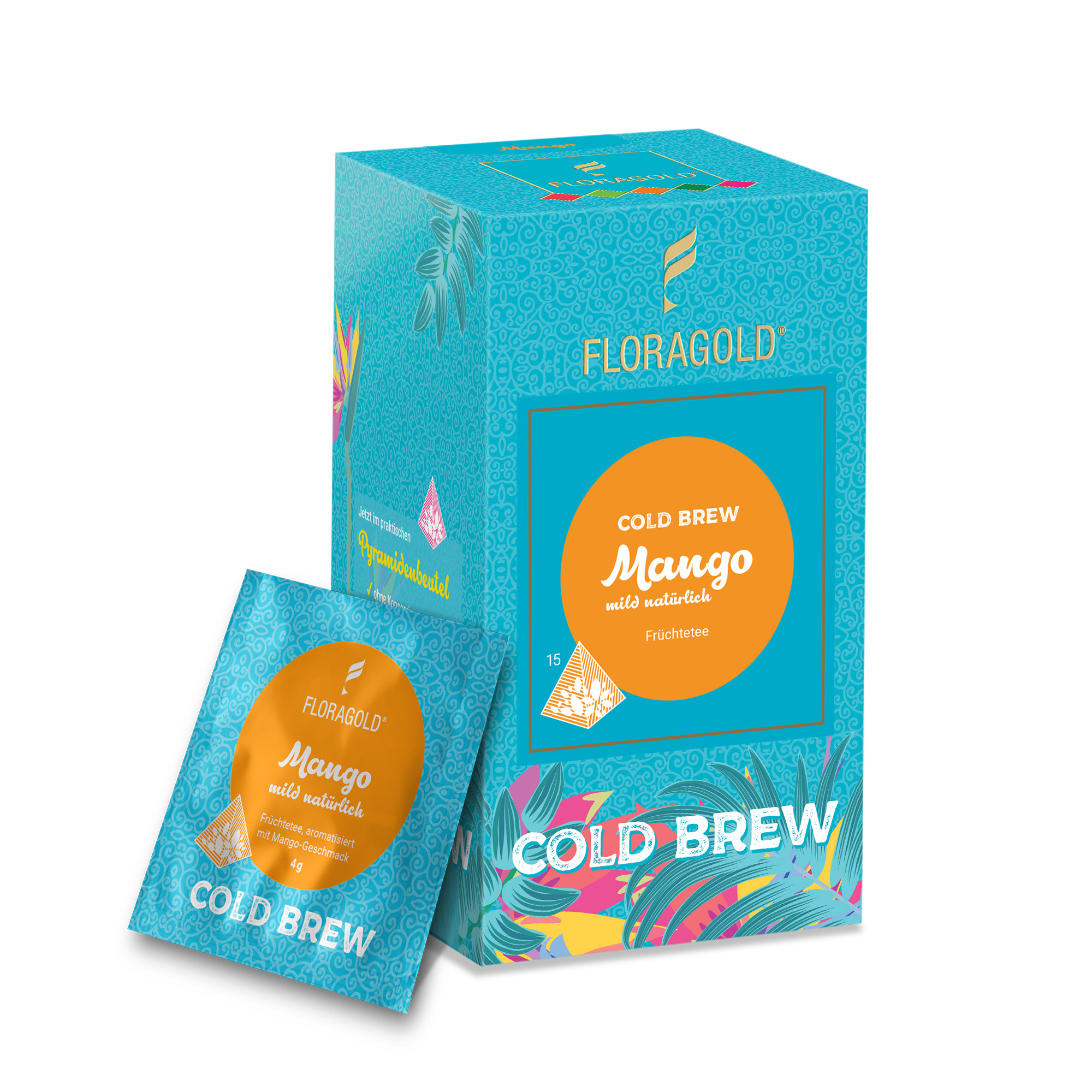 Cold Brew Früchtetee Mango Pyramidenbeutel