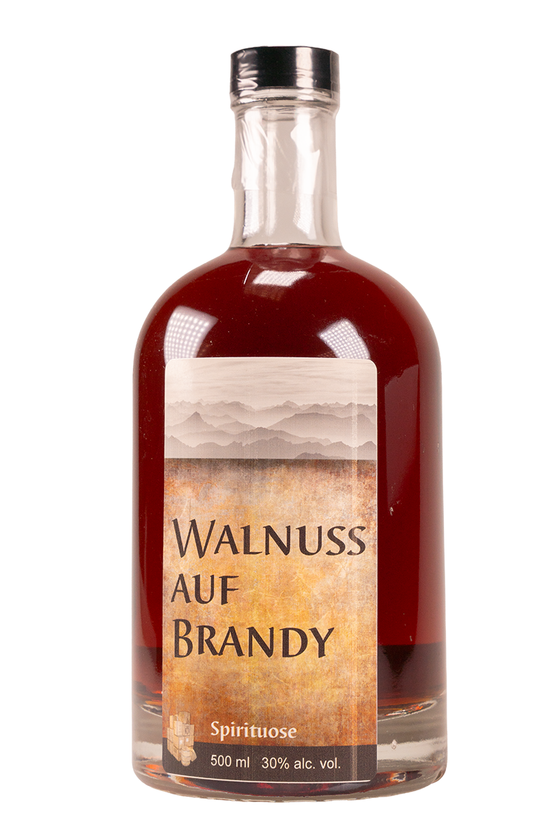 Walnuss auf Brandy