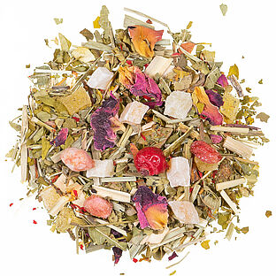 Granatapfel-Johannis Granatapfel Johannisbeere - Kräutertee mit Moringa