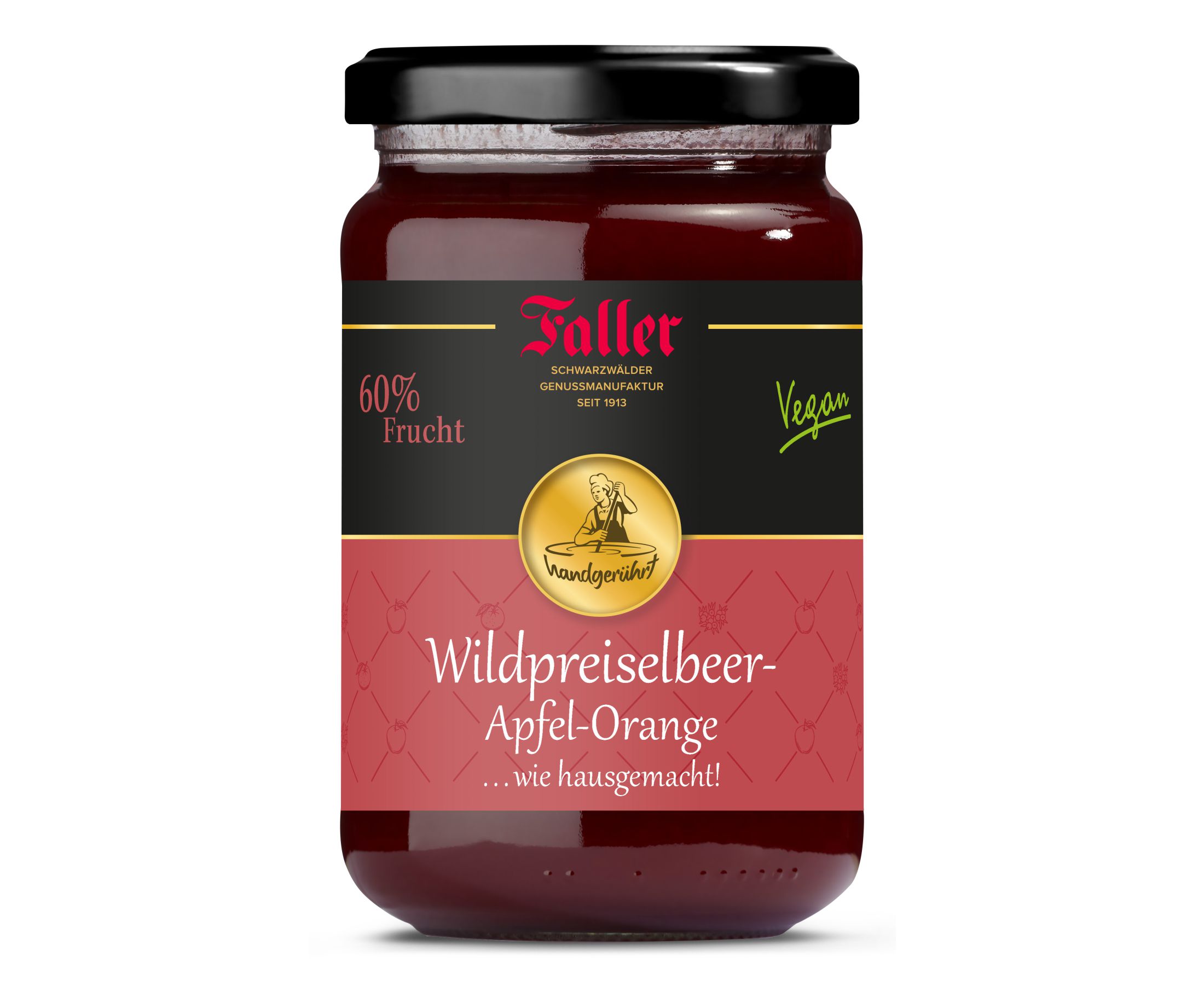 Wildpreiselbeer-Apfel-Orangen-Konfitüre Wildpreiselbeer-Apfel-Orangen-Konfitüre