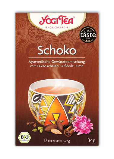 Schoko Yogi Tee Schoko Aufgussbeutel bio