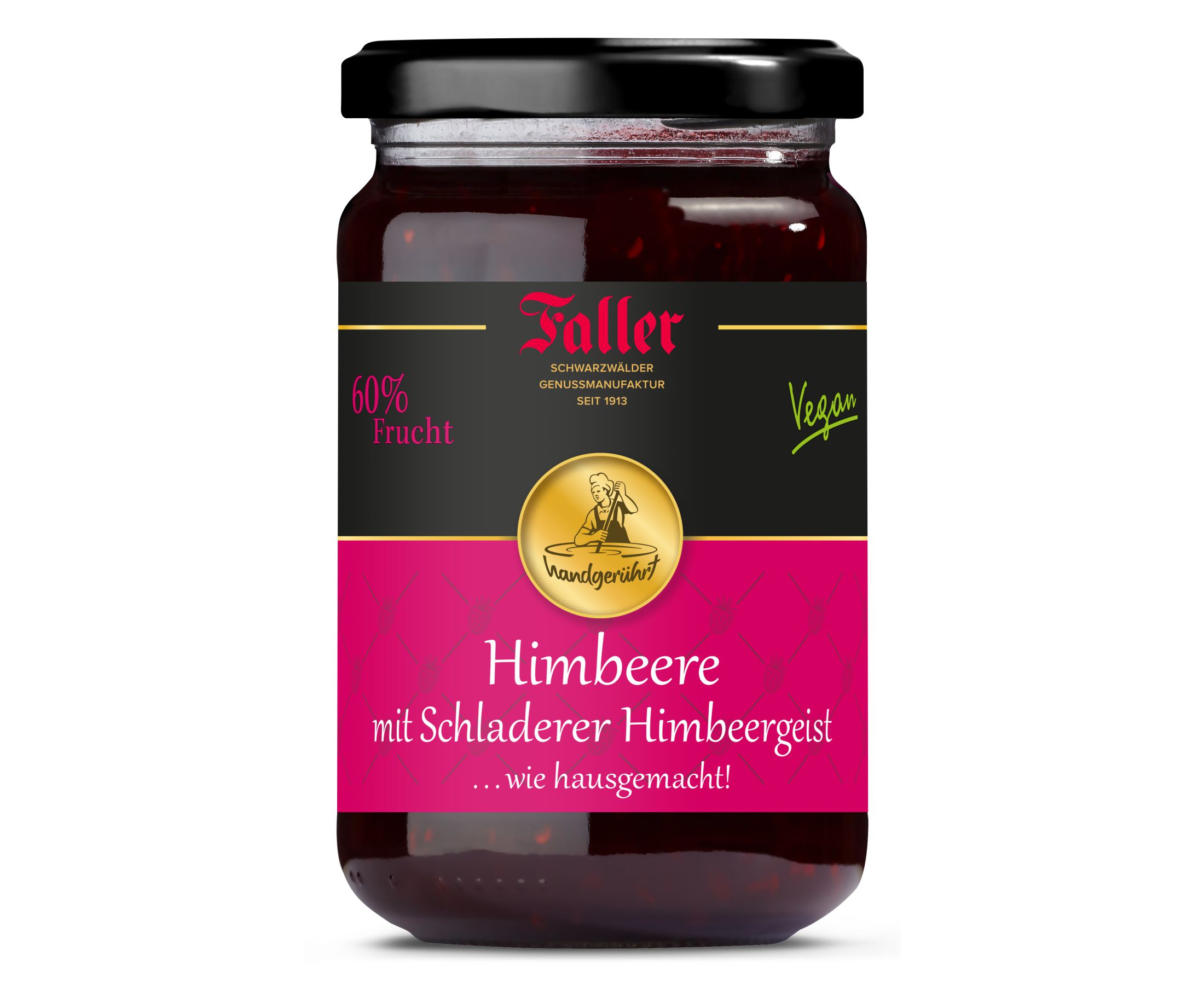 Himbeer_Himbeergeist_353303306118001_EAN_4033301213899_330g_WEB_0001 Himbeer Konfitüre extra mit Schladerer Himbeergeist