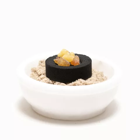 Speckstein Räucherschale weiß