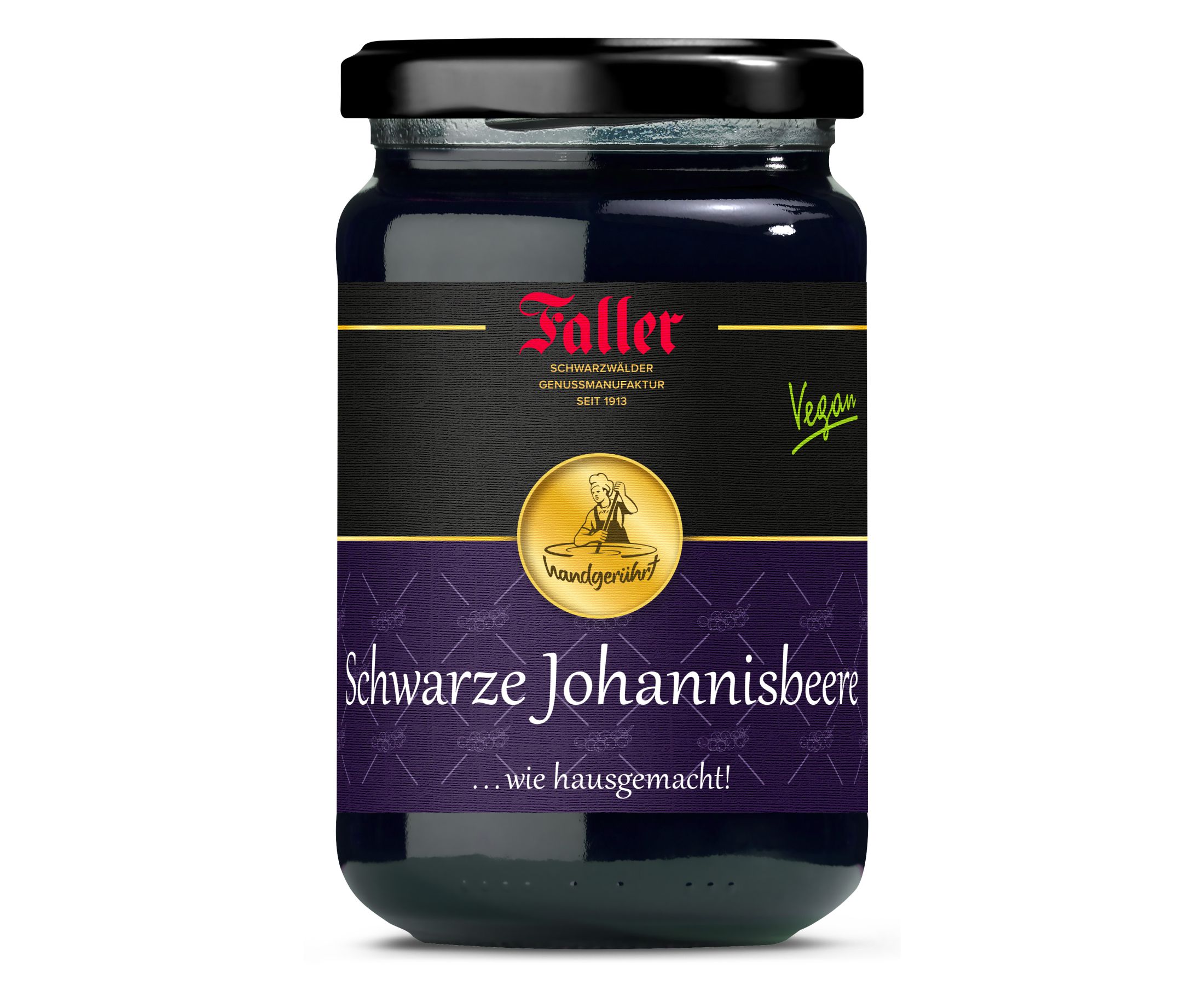 Schwarze Johannisbeer Konfitüre extra | Faller Konfitüren | Süsse Welt ...